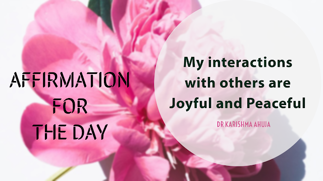 Affirmation for the day! Have Quality conversations
