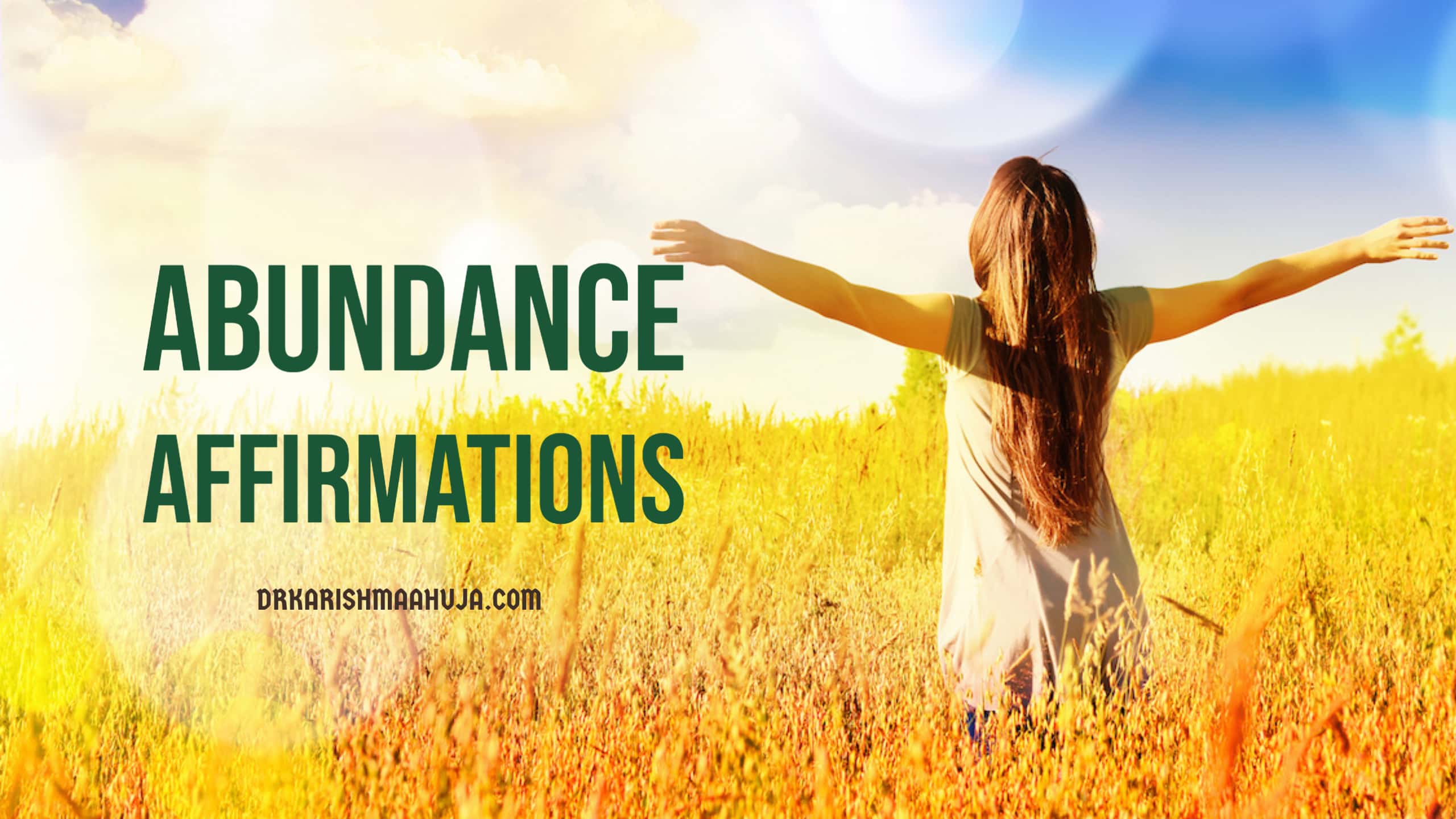 Abundance affirmations abundance affirmations, positive affirmations for success